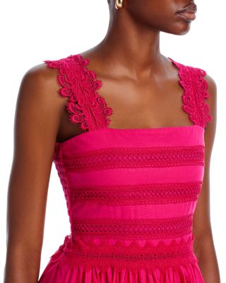 Kate Lace Trim Midi Dress - Exclusive