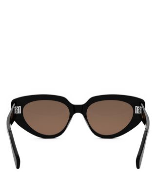 Bold 3 Dots Cat Eye Sunglasses, 53mm