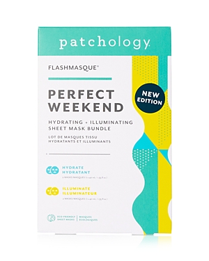 Patchology Perfect Weekend Hydrating + Illuminating Sheet Mask Bundle In White