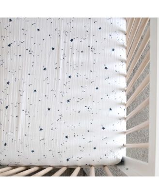 Unisex Cotton Muslin Crib Sheet - Baby