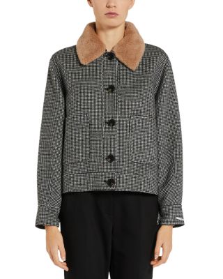 Marella - Morris Removable Collar Cropped Pea Coat