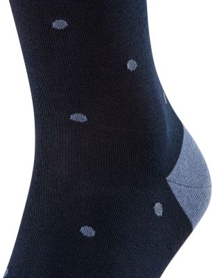 Mercerized Cotton & Nylon Dot Dress Socks