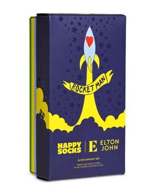Elton John Printed Socks, Set of 3