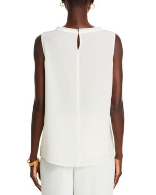 Sleeveless Silk Blouse