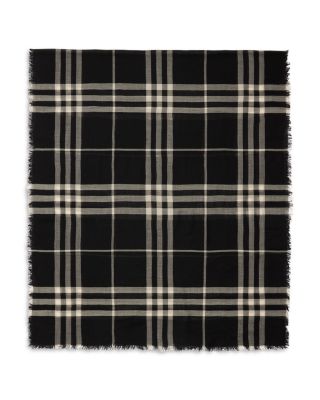 Giant Check Wool Scarf