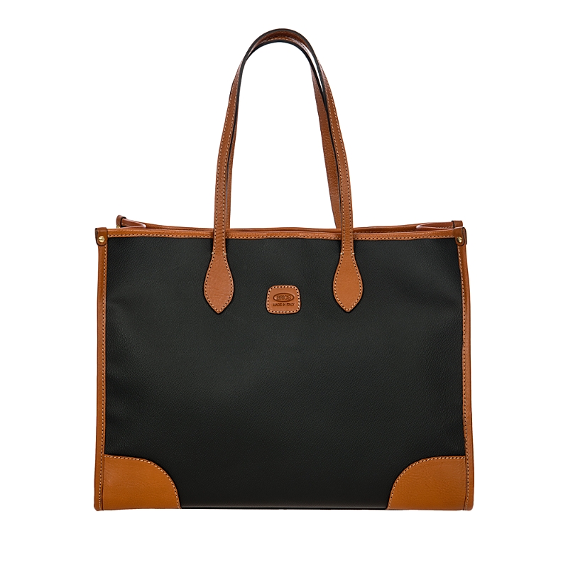 Bric's Life Faux Suede Tote Bag In Black