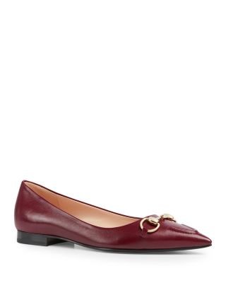 Gucci - Women's Horsebit Leather Ballet Flats