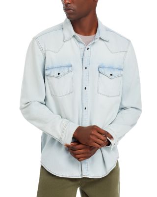 FRAME - Western Denim Regular Fit Button Front Shirt