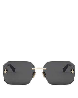 Serpenti Rectangular Sunglasses, 62mm