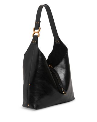 Marcie Small Leather Hobo Bag