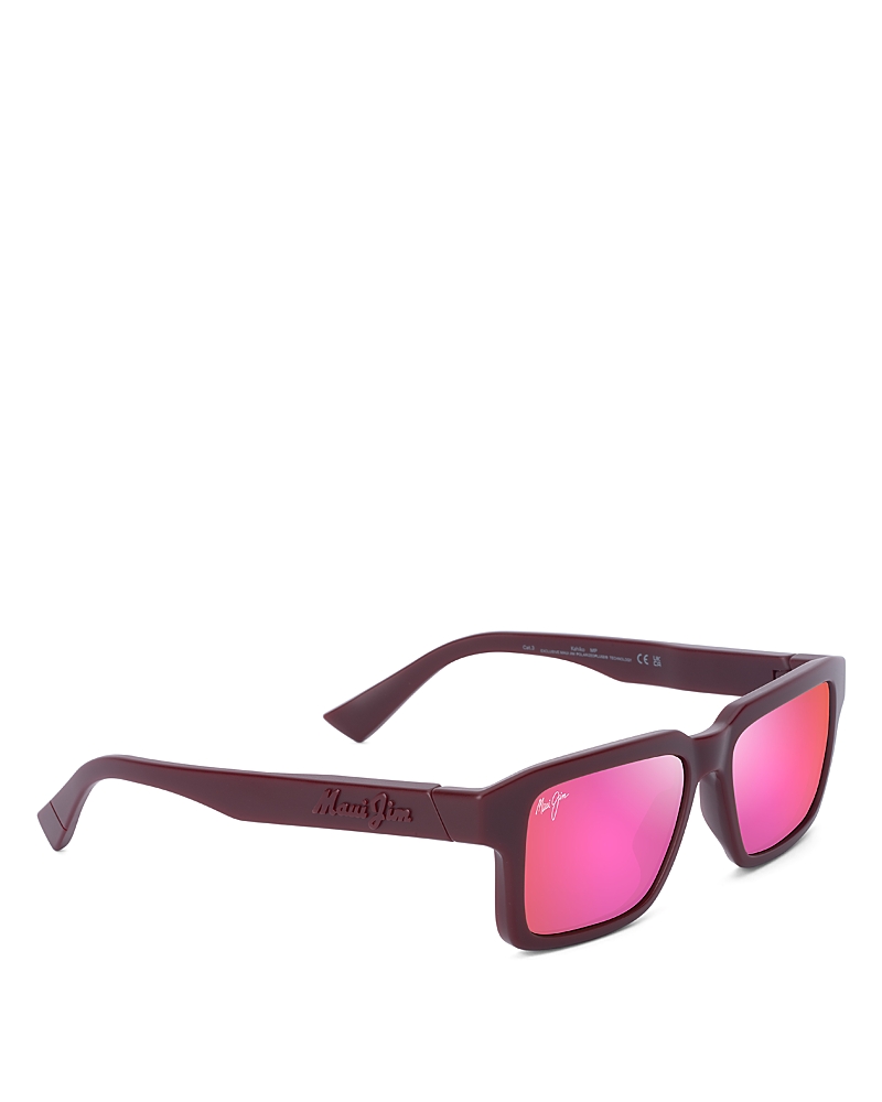Maui Jim Kahiko Classic Rectangular Sunglasses, 53mm