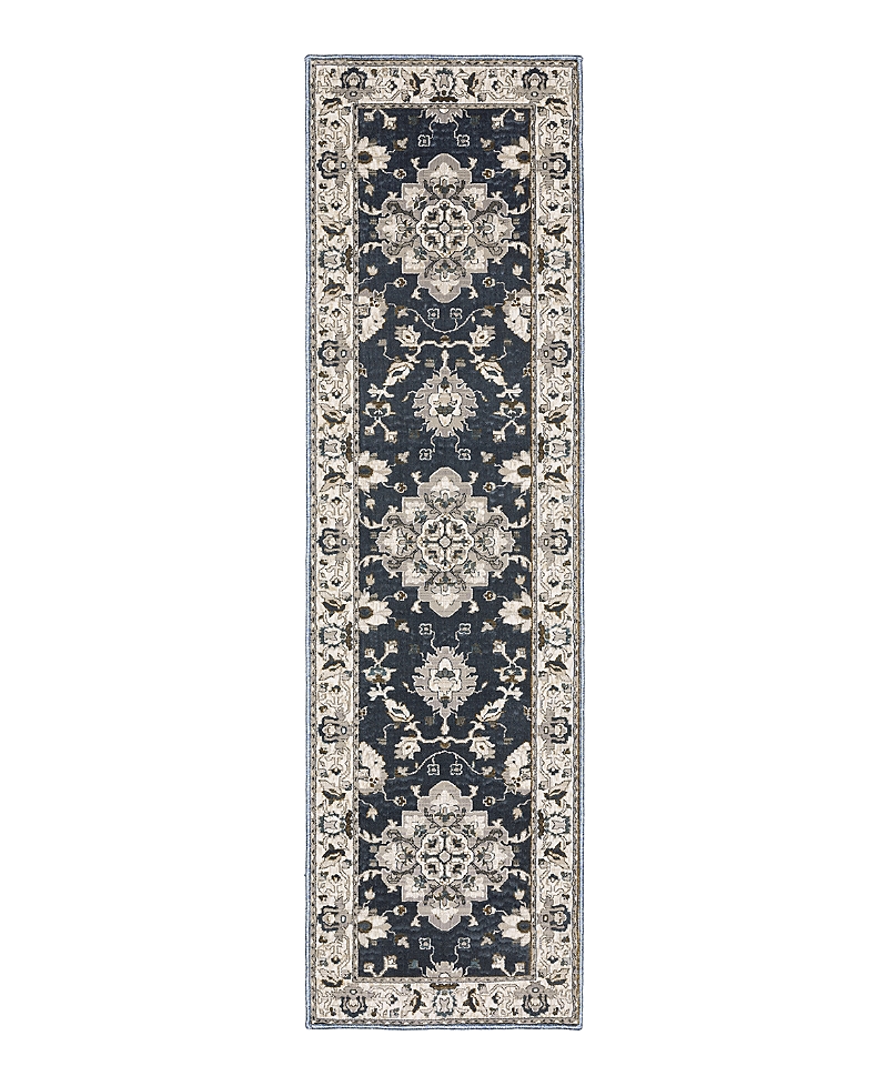 Oriental Weavers Ellington Ell08 Runner Area Rug, 2'3 X 7'6 In Blue