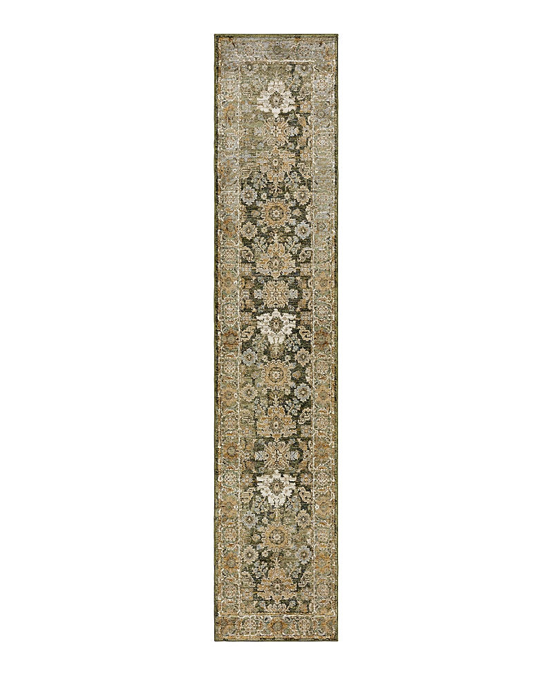 Oriental Weavers Andorra 2417b Runner Area Rug, 2'6 X 12' In Green