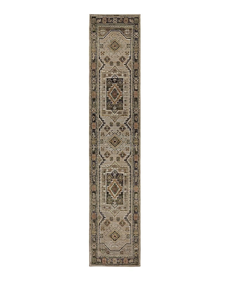Oriental Weavers Andorra 2442d Runner Area Rug, 2'6 X 12' In Grey