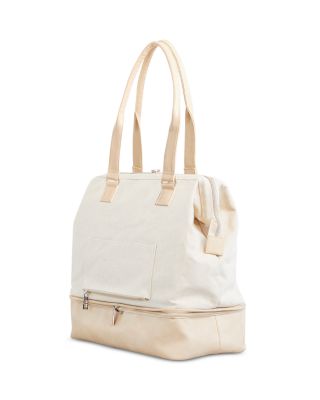 The Convertible Mini Weekender Bag in Beige