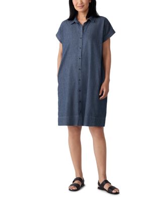 Eileen Fisher Petites - Cap Sleeve Shirt Dress