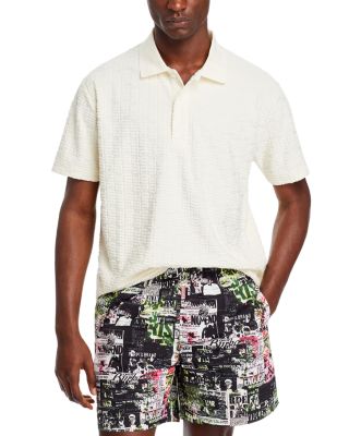 Purple Brand Textured Terry Polo Shirt