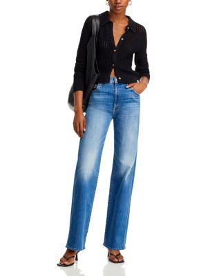 MOTHER The Rambler Zip Sneak Jeans in Lhasa Love | Bloomingdale's