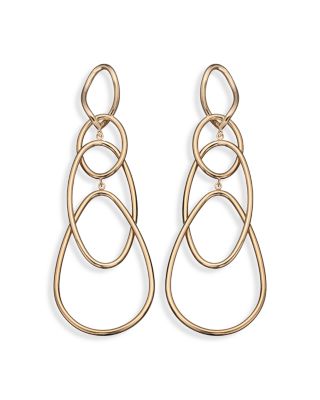 Jennifer Zeuner - Roxana Linked Statement Earrings in 18K Gold Plated Sterling Silver