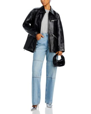 3.1 Phillip Lim Faux Leather Ranch Jacket | Bloomingdale's