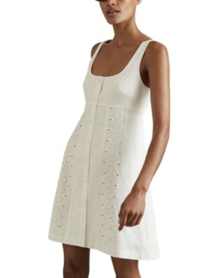 REISS - Dorothea Eyelet Dress