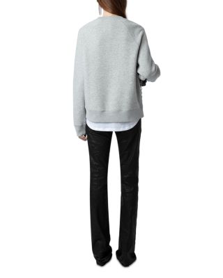 Zadig & Voltaire Upper Pmo Rhinestone Wings Sweatshirt