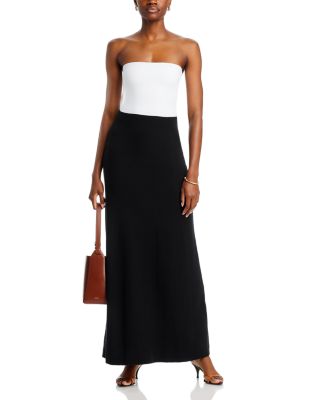 fitted lace wedding dress Leset Women's Lauren Sleeveless Maxi Dress - Black main image 0