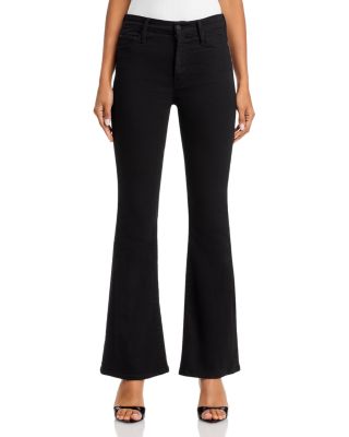 The Weekender High Rise Flare Jeans in Pitch