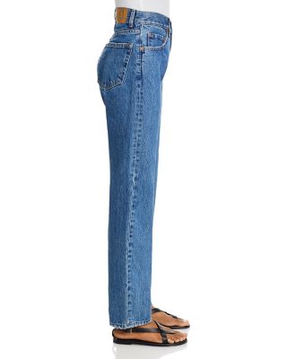 The Mel High Rise Straight Jeans in Stoneblue