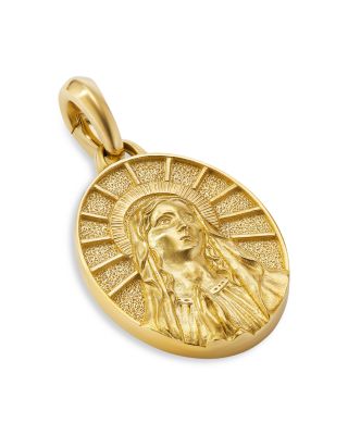 David Yurman - Men's 18K Yellow Gold Amulets Mary Medallion