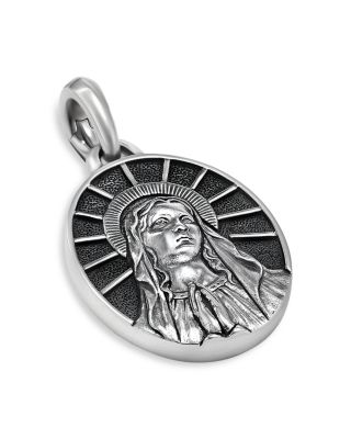 David Yurman - Men's Sterling Silver Amulets Mary Oval Medallion