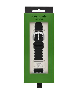 kate spade new york Black Scallop Silicone Band for Apple