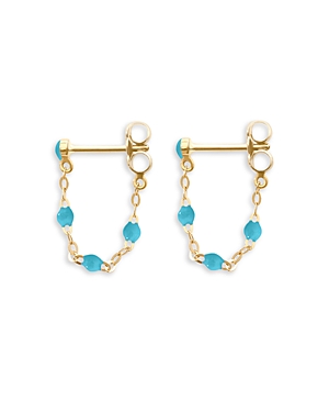 Gigi Clozeau 18k Yellow Gold Classic Gigi Earrings In Blue/gold