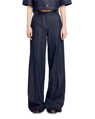 Sandro - Marshal High Rise Jeans in Deep Blue