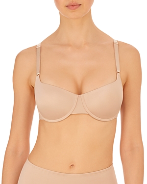 Natori Liquid Convertible Balconette Push Up Bra In Light Mocha