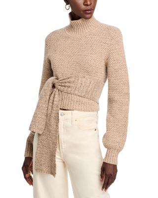 TOCCIN - Mock Neck Belted Sweater