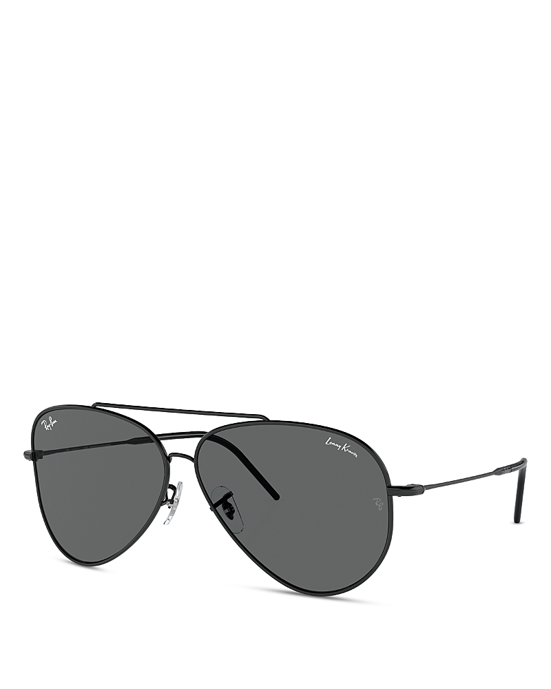 Ray Ban Ray-ban Aviator Reverse Sunglasses, 62mm In Black