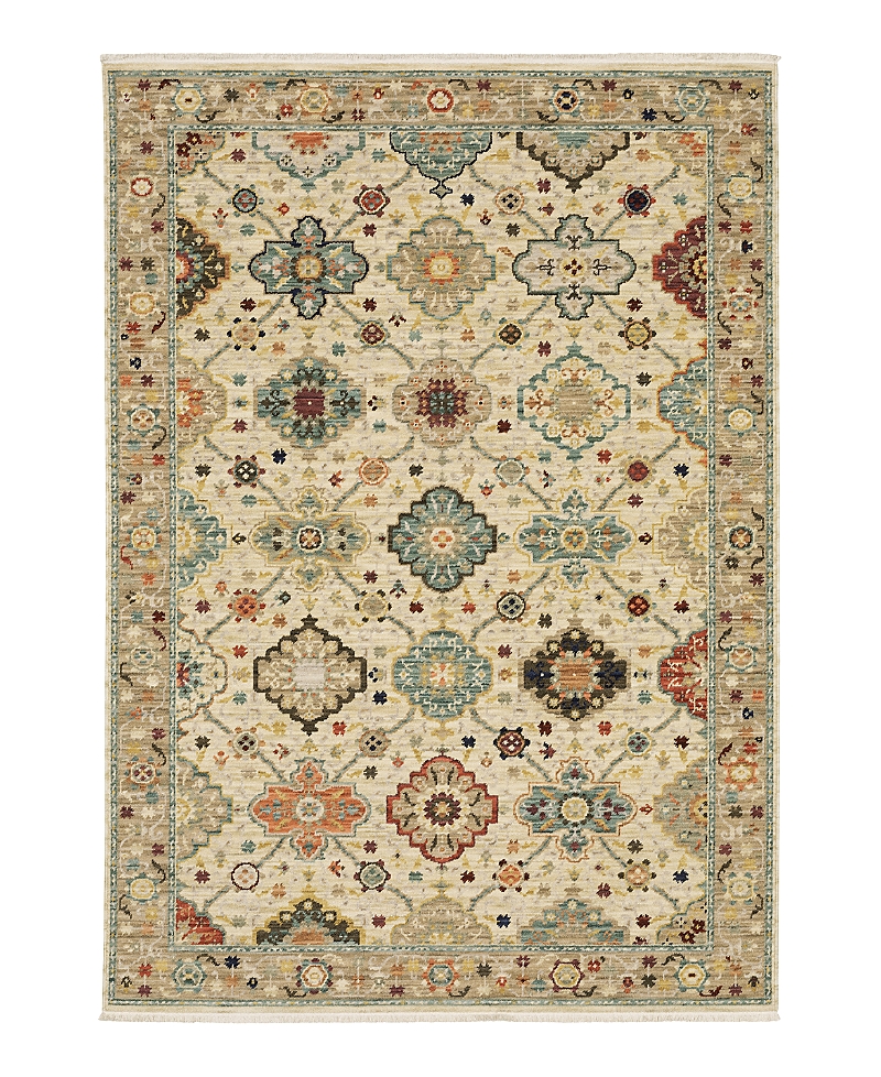 Oriental Weavers Lilihan 4601w Area Rug, 6'7 X 9'6 In Beige