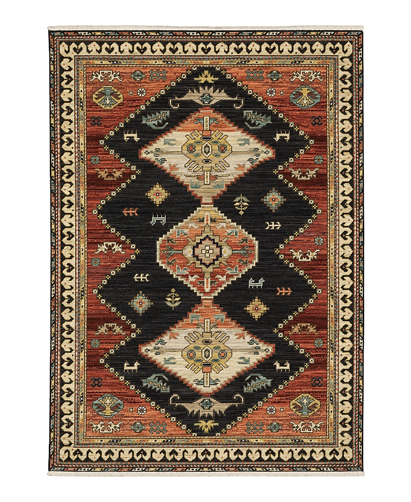 Oriental Weavers Lilihan 051k6 Area Rug, 3'3 X 5' In Charcoal