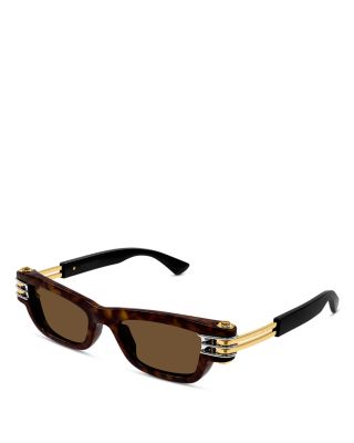 Bolt Rectangular Injection Sunglasses, 50mm