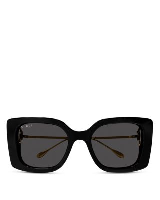 Flat & Bend Squared Injection & Metal Sunglasses, 54mm
