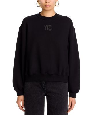 その他 Alexander Wang ESSENTIAL TERRY CREW SWEATSHIRT W/ PUFF alexanderwang.t Essential Terry Crewneck Sweatshirt