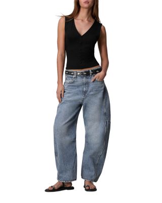 Charlie High Rise Barrel Leg Jeans