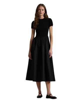 chinese dress ladies Polo Ralph Lauren Women's Cotton Long Sleeve Dress - Brown main image 1