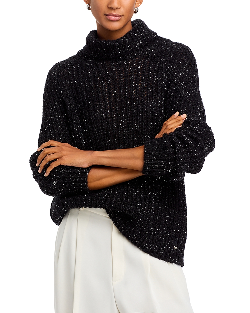 Herno Turtleneck Knit Sweater In Black