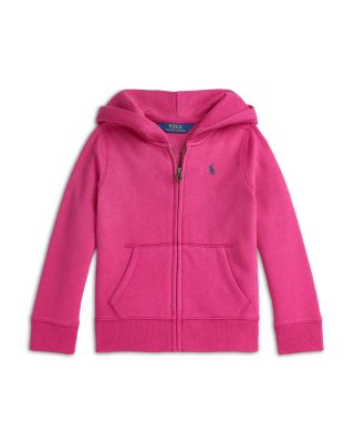 Ralph Lauren - Girls' Fleece Full Zip Hoodie - Little Kid