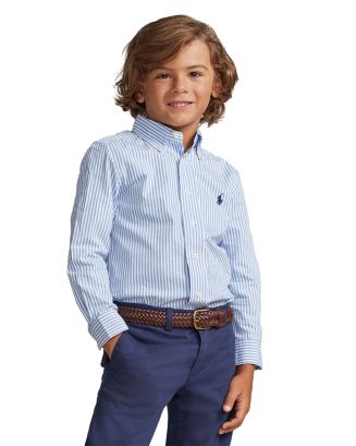 RALPH LAUREN BOY/TEEN Striped Soft Cotton Polo Shirt