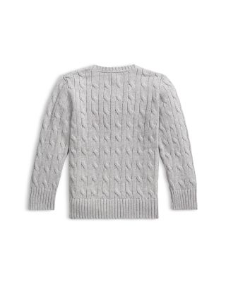 Boys' Cable-Knit Cotton Sweater - Little Kid