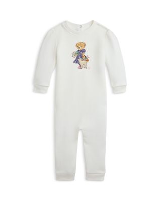 Ralph Lauren - Girls' Polo Bear Fleece Coverall - Baby