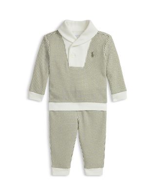 Ralph Lauren Polo Boys' Houndstooth Cotton Pullover and Pants Set